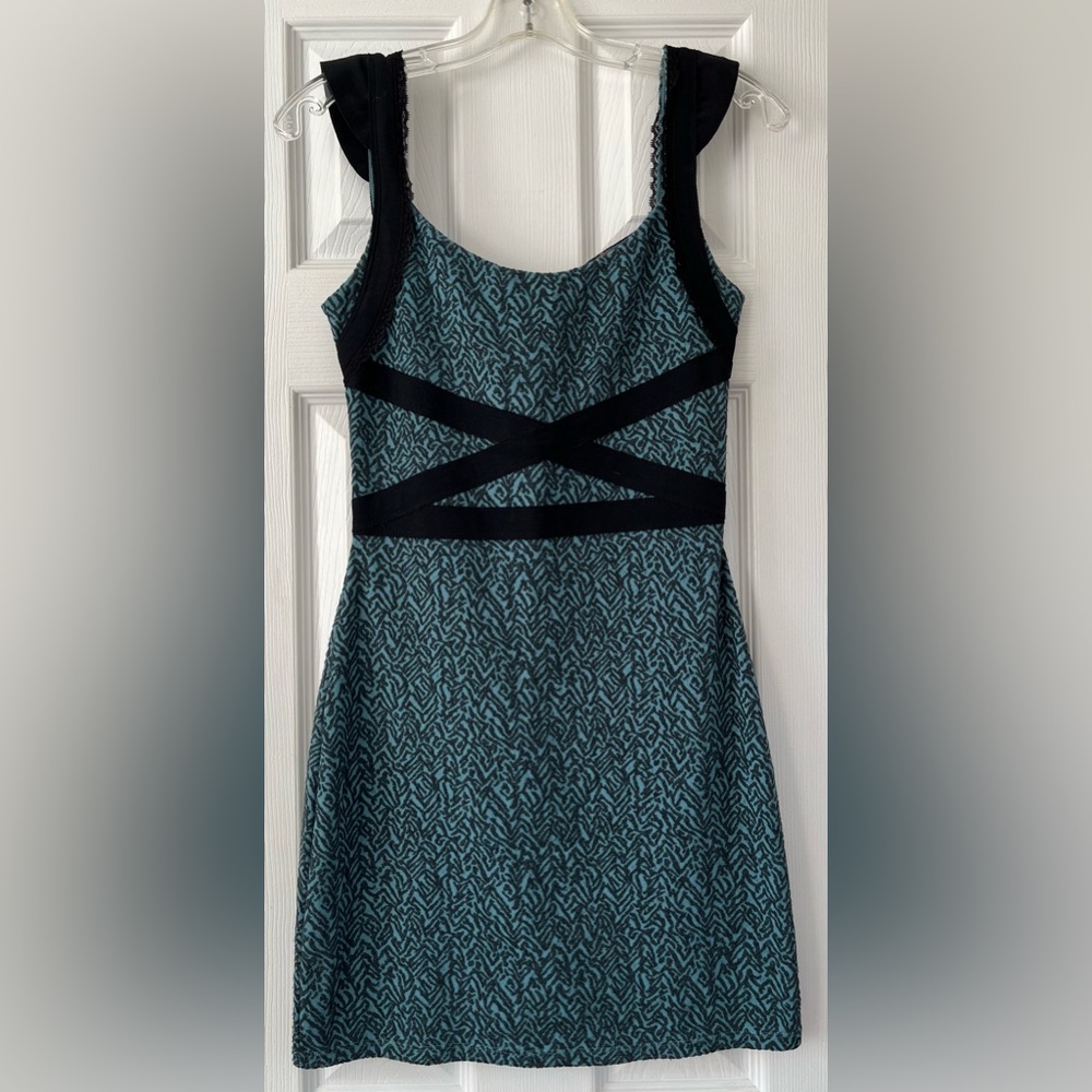 Free People turquoise mini dress